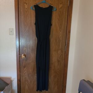 Elegant Navy Blue Jumpsuit with Flowing Silhouette